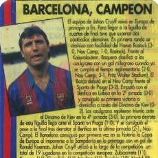 Coleccionismo deportivo: CALENDARIO CASERO PLASTIFICADO DEL F. C. BARCELONA. MERCHANDISING NO ORIGINAL. CALBARC-169