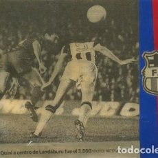 Coleccionismo deportivo: CALENDARIO CASERO PLASTIFICADO DEL F. C. BARCELONA. MERCHANDISING NO ORIGINAL. CALBARC-171