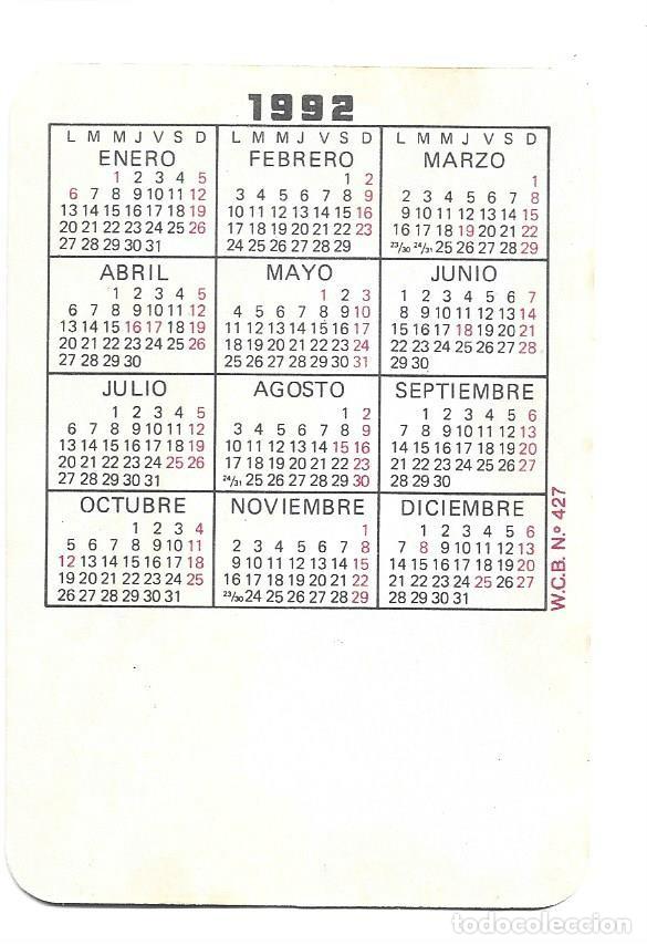 Coleccionismo deportivo: 1 CALENDARIO DE BOLSILLO A&Ntilde;O 1992 ATHLETIC BILBAO - Foto 2