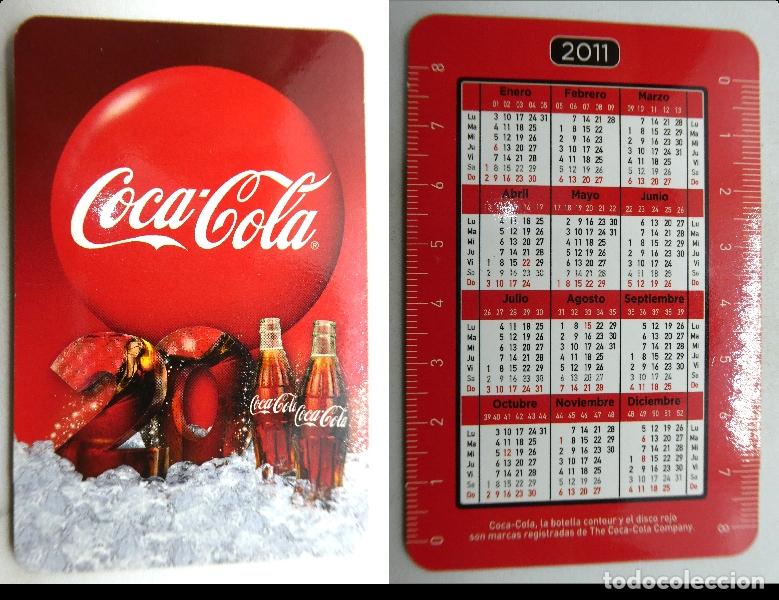 Coleccionismo deportivo: Calendario de Bolsillo COCA COLA A&Ntilde;O 2011 - Foto 1