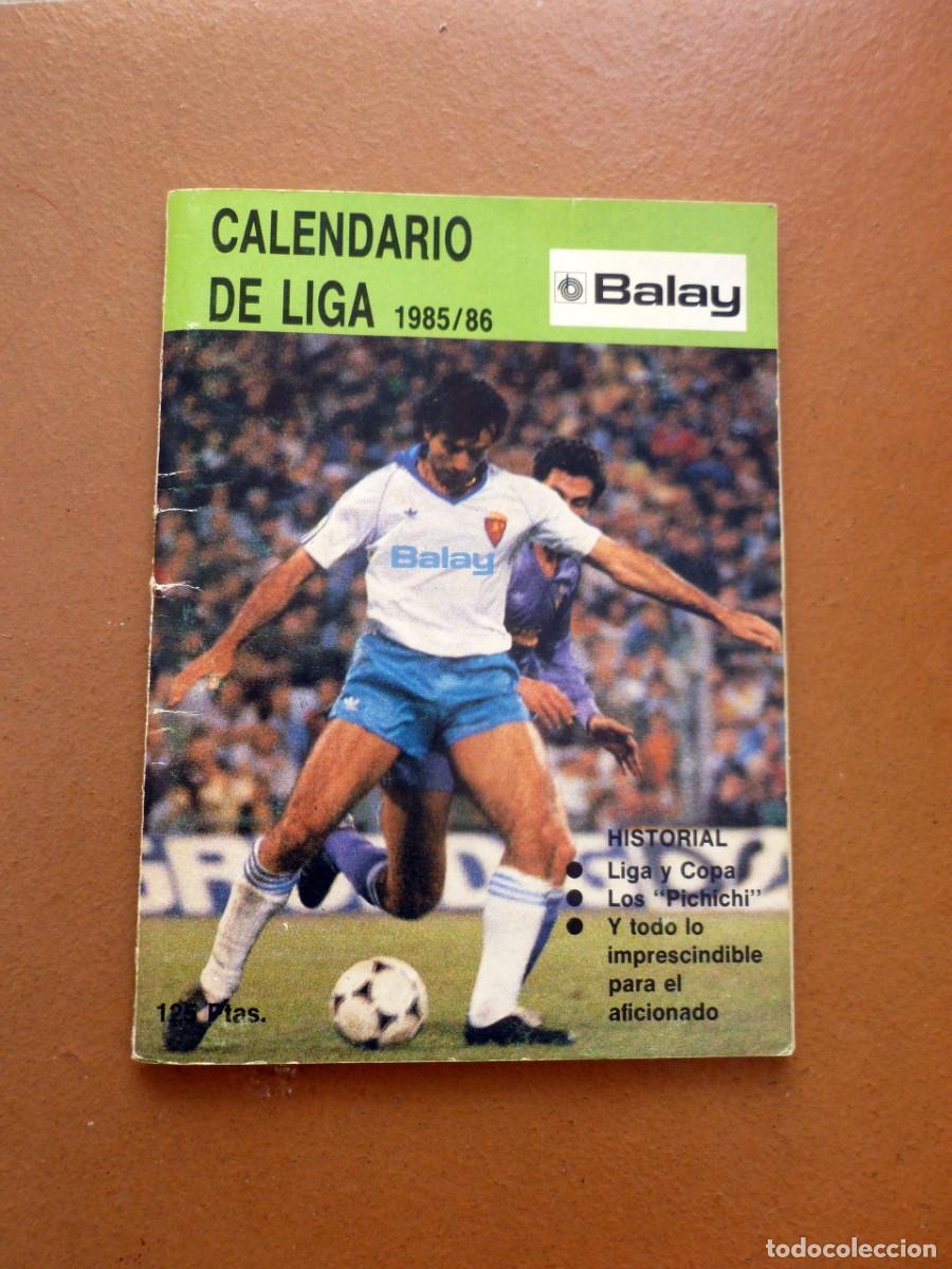 Coleccionismo deportivo: Calendario liga 1985/86 - Foto 1