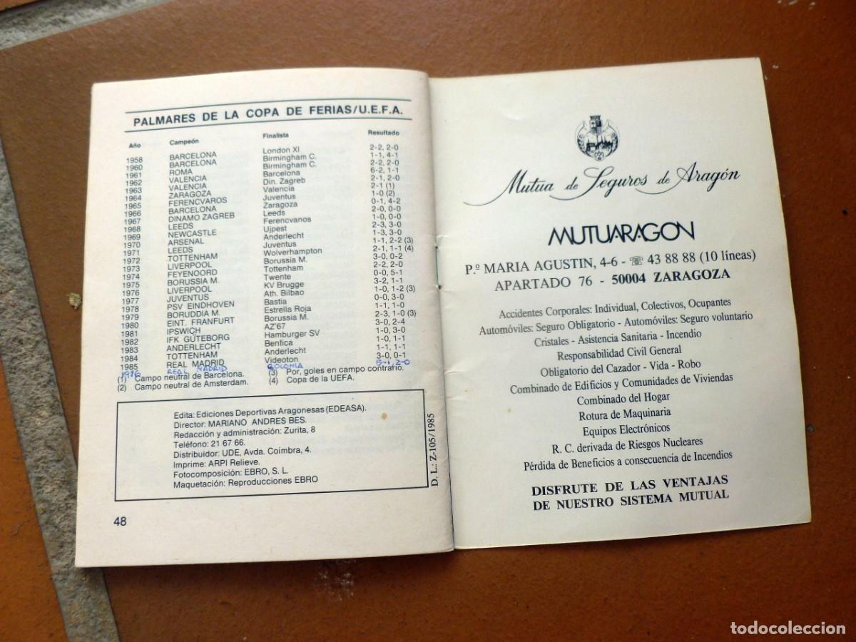 Coleccionismo deportivo: Calendario liga 1985/86 - Foto 5