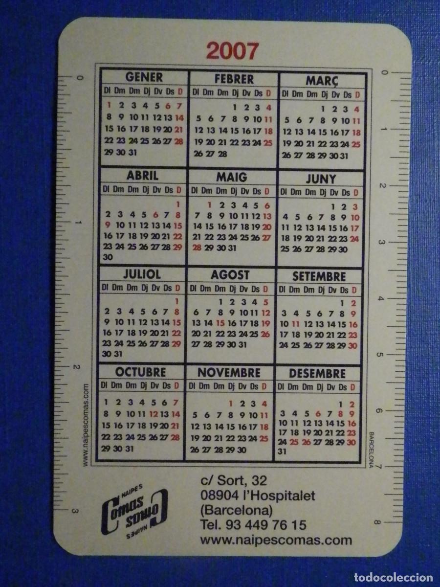 Coleccionismo deportivo: Calendario Naipes Comas - A&ntilde;o 2007 - Foto 2