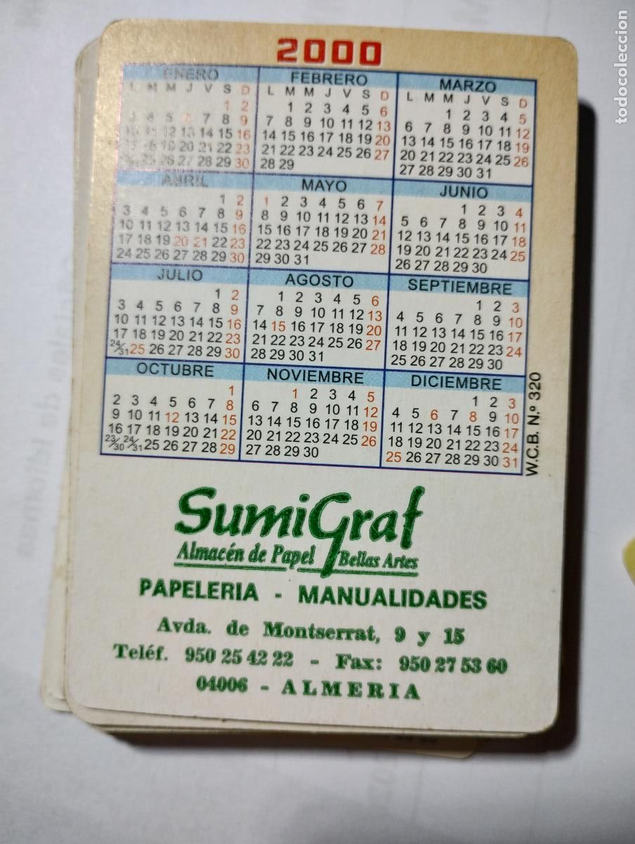 Coleccionismo deportivo: Calendario de bolsillo 2000 At. Bilbao. con Datos. - Foto 2