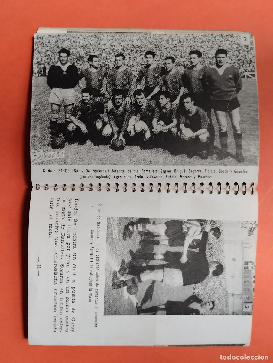 Coleccionismo deportivo: FUTBOL. LA LUCHA FINAL POR LA COPA. SEMIFINALES Y FINAL 1955. EDICIONES DINAMICO. - Foto 2