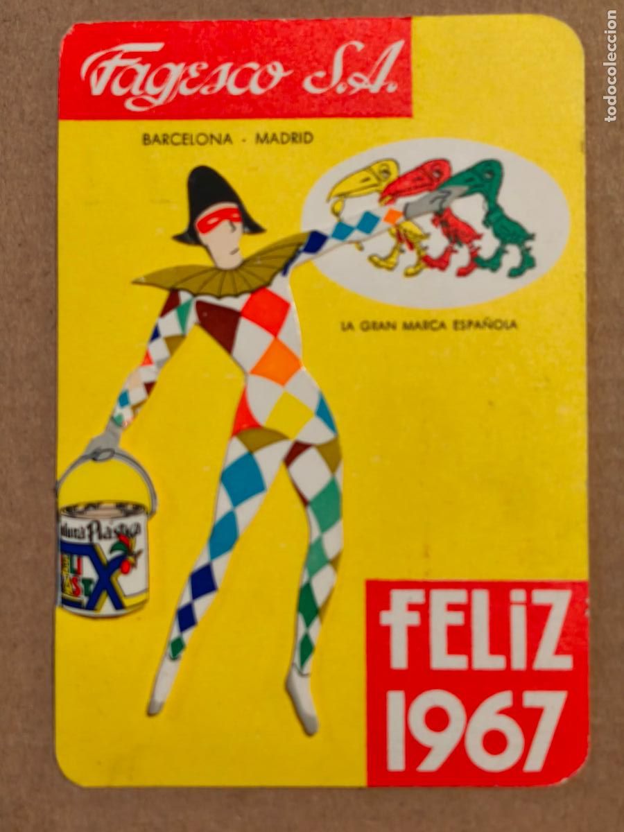 Coleccionismo deportivo: FAGESCO CALENDARIO TROQUELADO 1967 - Foto 1
