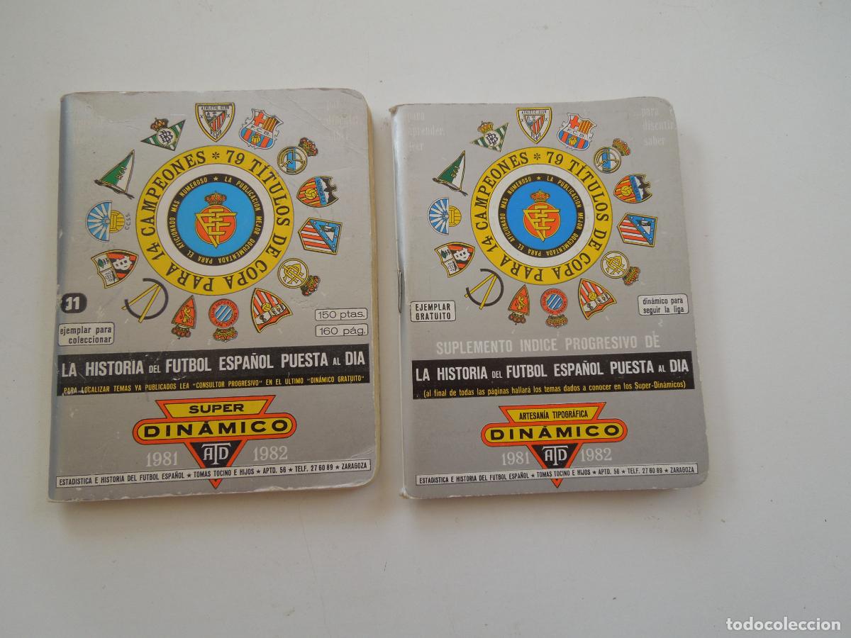 Coleccionismo deportivo: DIN&Aacute;MICO - LIGA DE FUTBOL 1981-1982 - ANUARIO Y SUPLEMENTO.