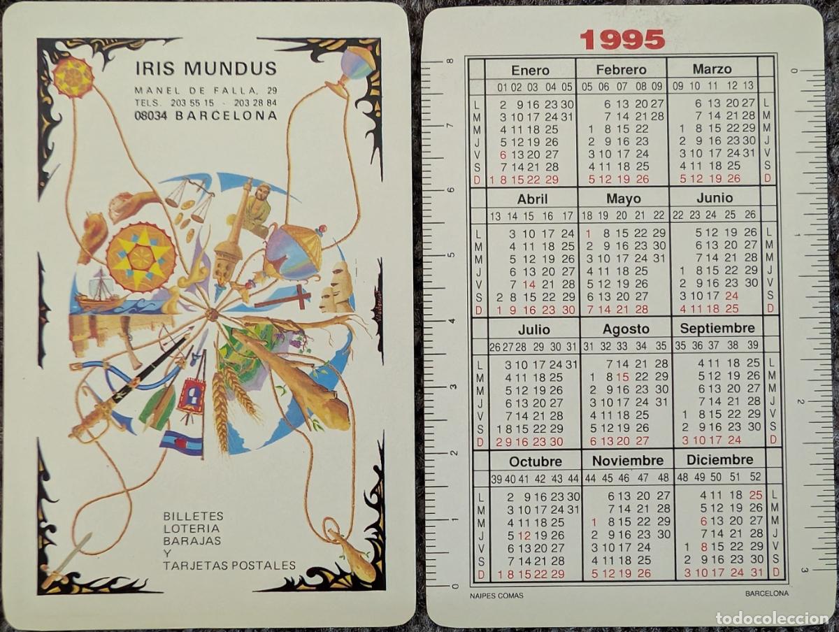 Coleccionismo deportivo: Calendario de bolsillo - Iris Mundus - COMAS (1995) &iexcl;Impecable!