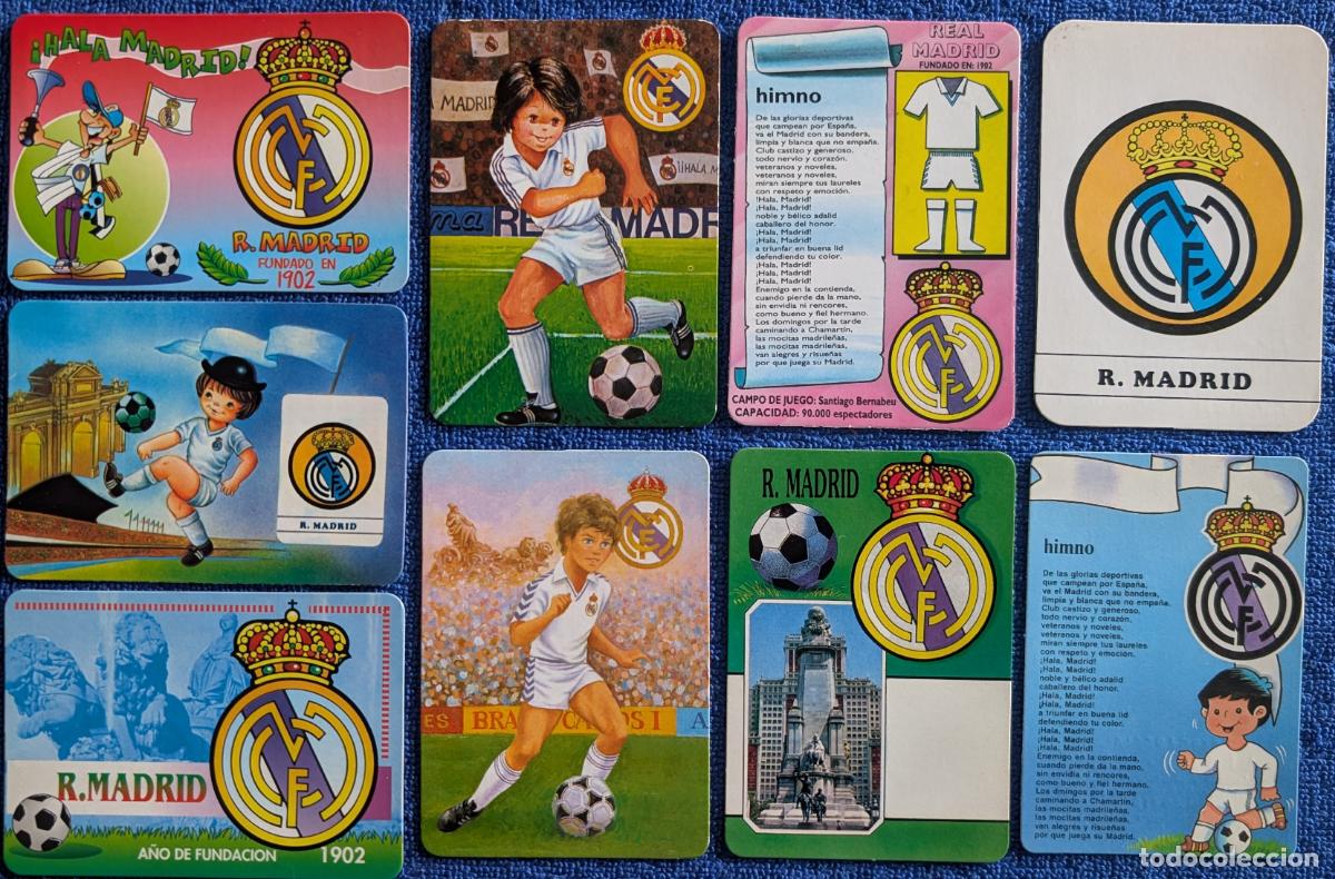 Coleccionismo deportivo: Lote de 9 calendarios de bolsillo del Real Madrid - Foto 1