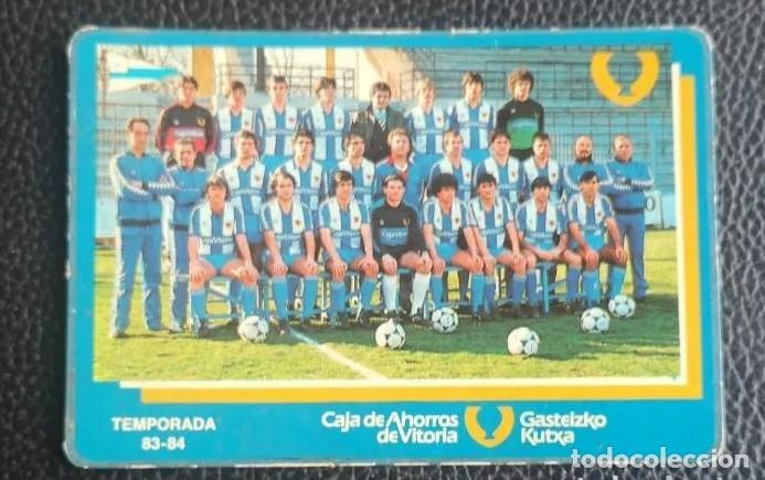 Coleccionismo deportivo: CALENDARIO DE BOLSILLO FUTBOL ALAVES TEMPORADA 83 - 84