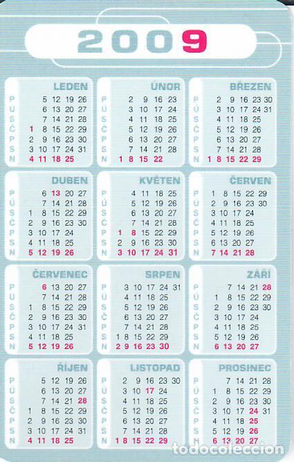 Coleccionismo deportivo: CALENDARIO DE BOLSILLO DE REP. CHECA - A&Ntilde;O 2009 - AUDI - Foto 2