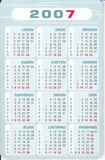 Coleccionismo deportivo: CALENDARIO DE BOLSILLO DE REP. CHECA - A&Ntilde;O 2007 - AUDI - Foto 2