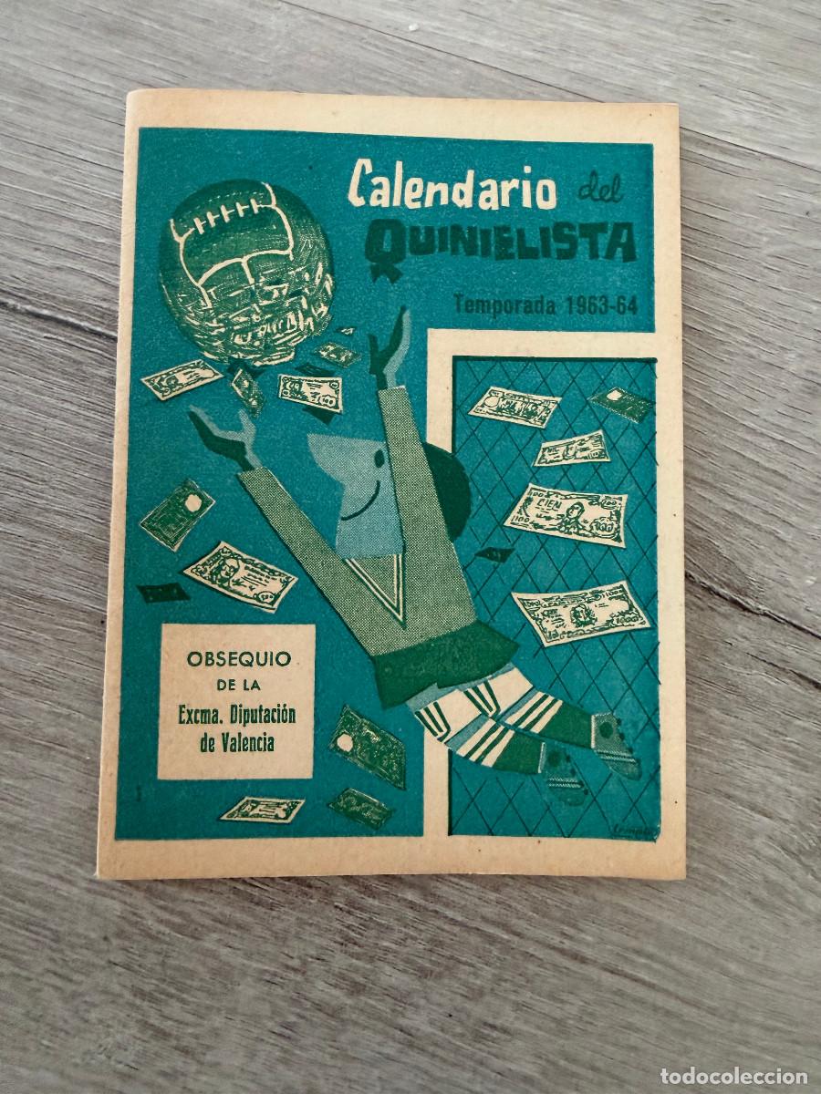 Coleccionismo deportivo: Librito Calendario del Quinielista - Liga Espa&ntilde;ola - Diputaci&oacute;n de Valencia