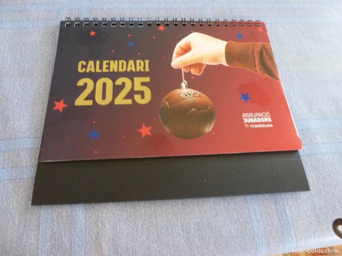 Coleccionismo deportivo: (LLL) CALENDARIO SOBREMESA 2025 -ABJ AGRUPACION VETERANOS BAR&Ccedil;A-VER FOTOS