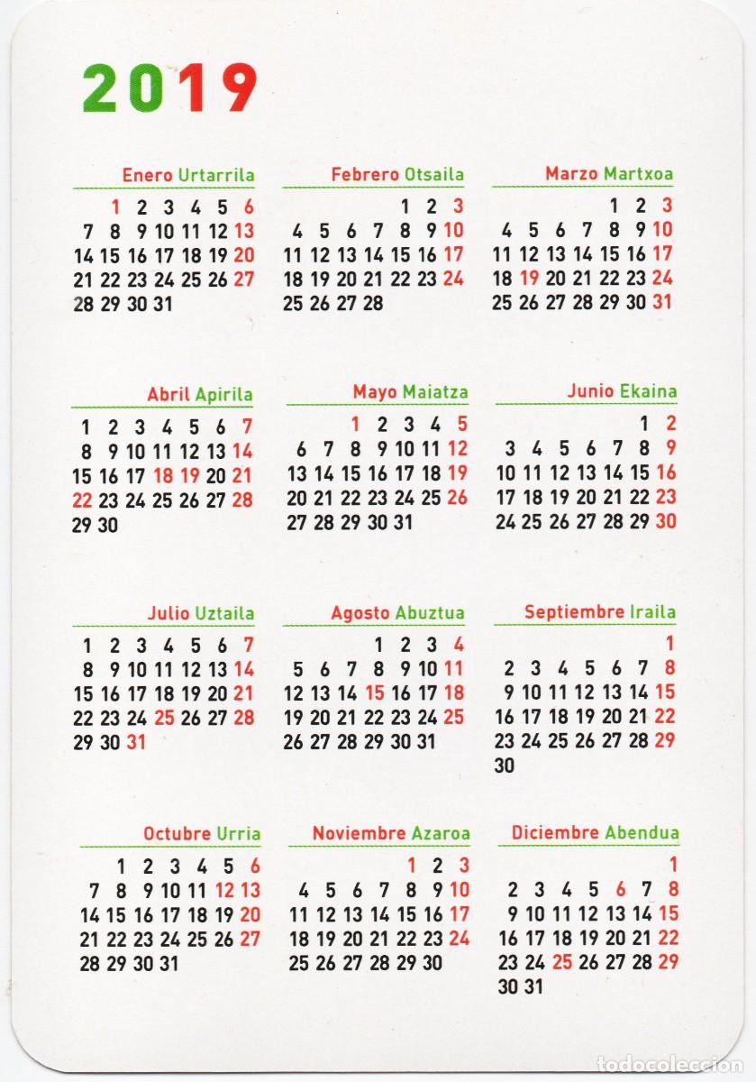 Coleccionismo deportivo: CALENDARIOS BOLSILLO PE&Ntilde;AS ATHLETIC A&Ntilde;O 2019 - Foto 2