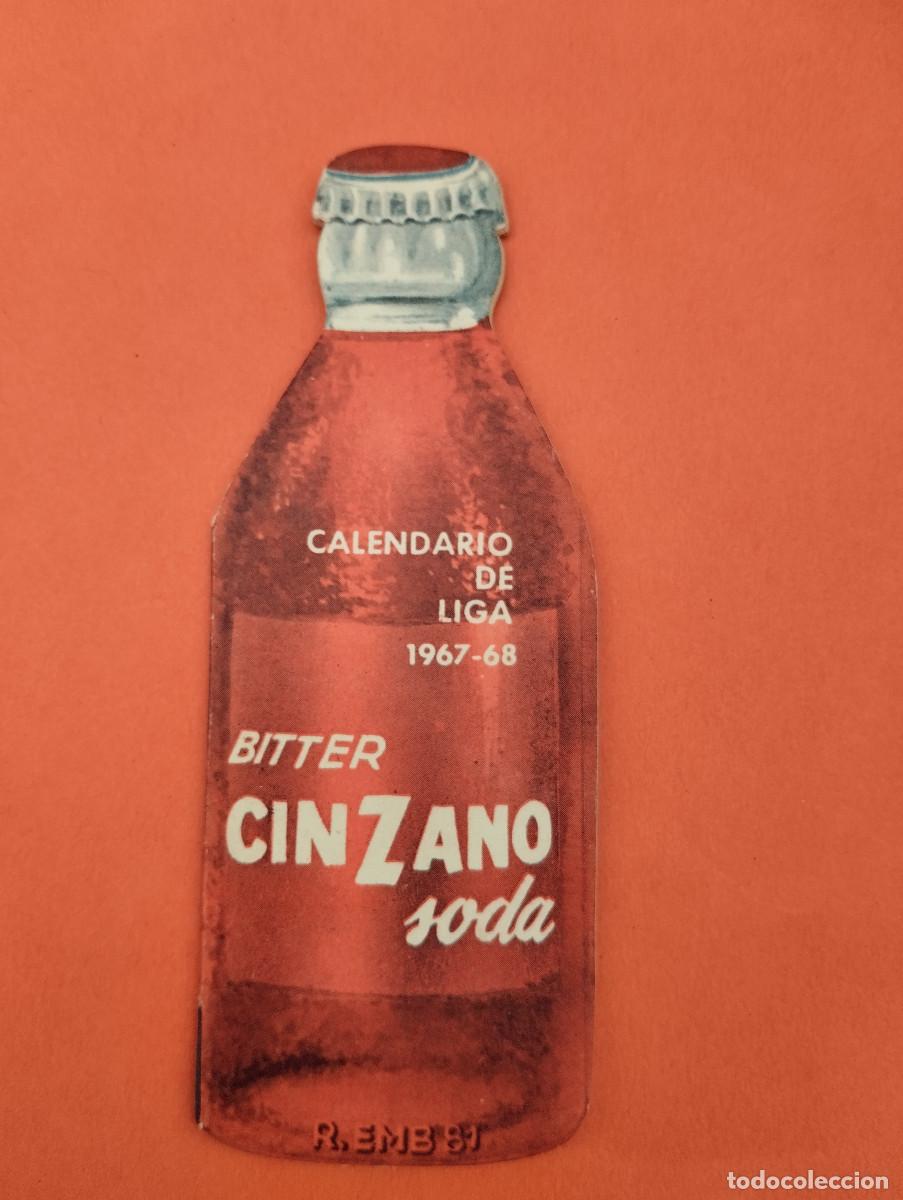 Coleccionismo deportivo: CALENDARIO BITTER CINZANO SODA - LIGA FUTBOL 1967-68