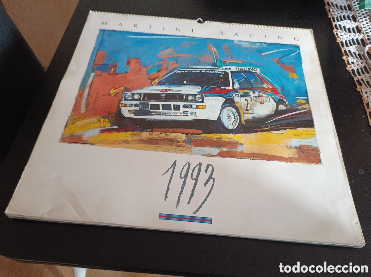 Coleccionismo deportivo: Calendario Martini Racing 1993