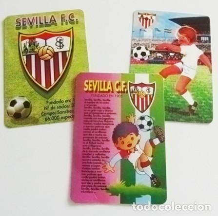 Collectionnisme sportif: LOTE CALENDARIOS DE BOLSILLO DEL SEVILLA FC SFC SEVILLISMO F&Uacute;TBOL CLUB ESCUDO HIMNO 1979 1995 Y 1998