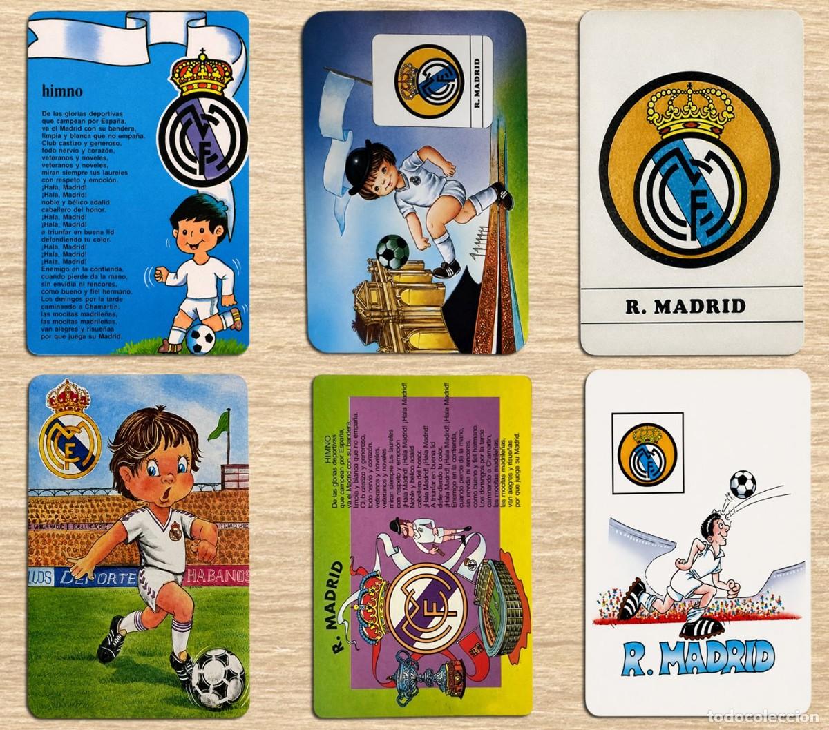 Collectionnisme sportif: 6 calendarios Real Madrid dibujos