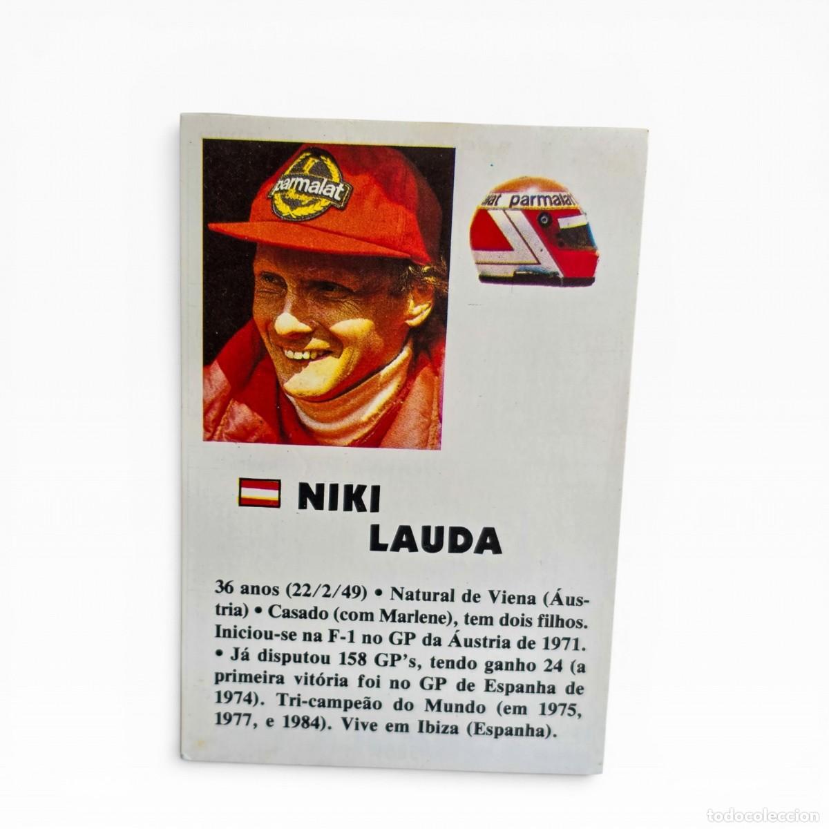 Coleccionismo deportivo: Calend&aacute;rio Bolso F&oacute;rmula 1 Impala &mdash; Niki Lauda &mdash; 1985/1986
