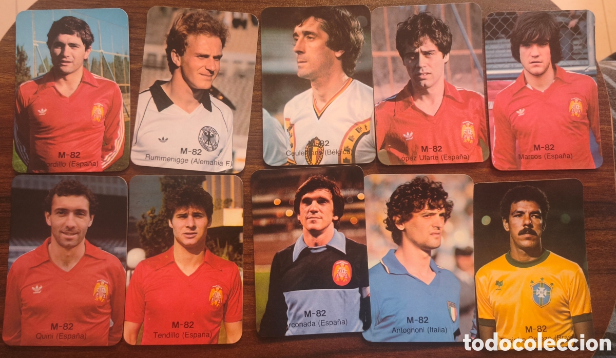 Coleccionismo deportivo: 10 calendarios bolsillo Espa&ntilde;a 82