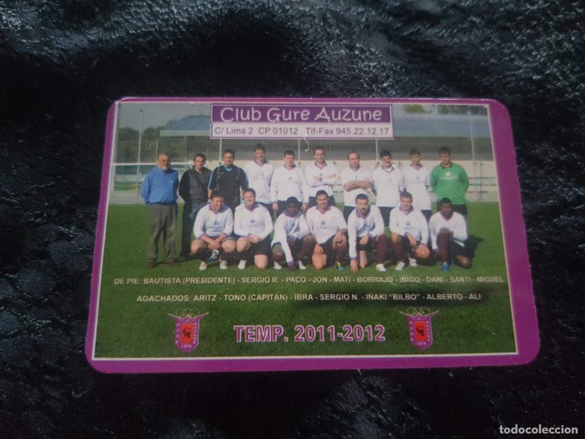 Coleccionismo deportivo: Calendario tipo almanaque Club Gure Auzune (A&ntilde;o 2012) Temporada 2011/2012