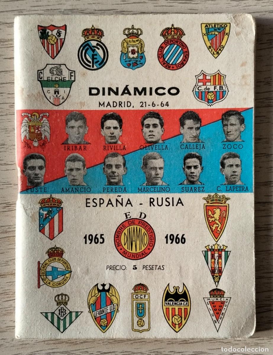 Coleccionismo deportivo: ANUARIO DIN&Aacute;MICO - Liga futbol 1965-1966 - Con anotaciones, ver fotos - Interesante: La afortunada