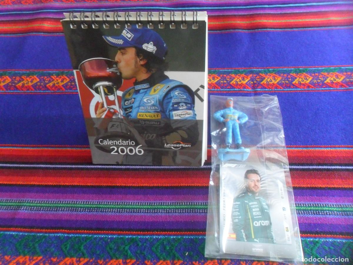 Coleccionismo deportivo: FIGURA PL&Aacute;STICO CALENDARIO MESA 2006 CARD TOPPS TURBO ATTAX FERNANDO ALONSO CAMPE&Oacute;N MUNDO F&Oacute;RMULA 1