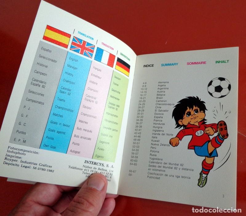 Coleccionismo deportivo: CALENDARIO TAPA BLANCA OFICIAL MUNDIAL F&Uacute;TBOL ESPA&Ntilde;A 82 TODAS LAS SELECCIONES MARADONA BRASIL ZICO
