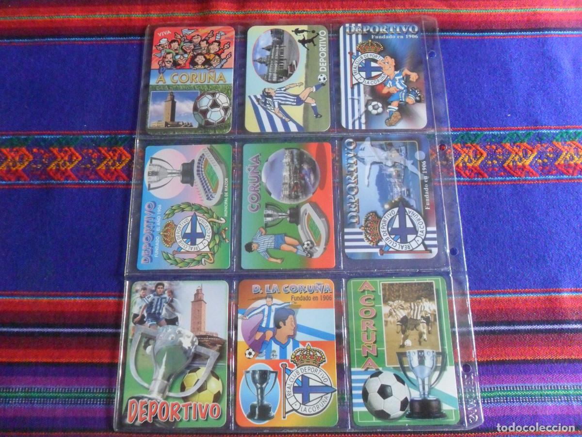 Coleccionismo deportivo: LOTE 9 CALENDARIO DE BOLSILLO RCD DEPORTIVO DEPOR DE LA CORU&Ntilde;A DE TODAS LAS &Eacute;POCAS. DE LUJO.