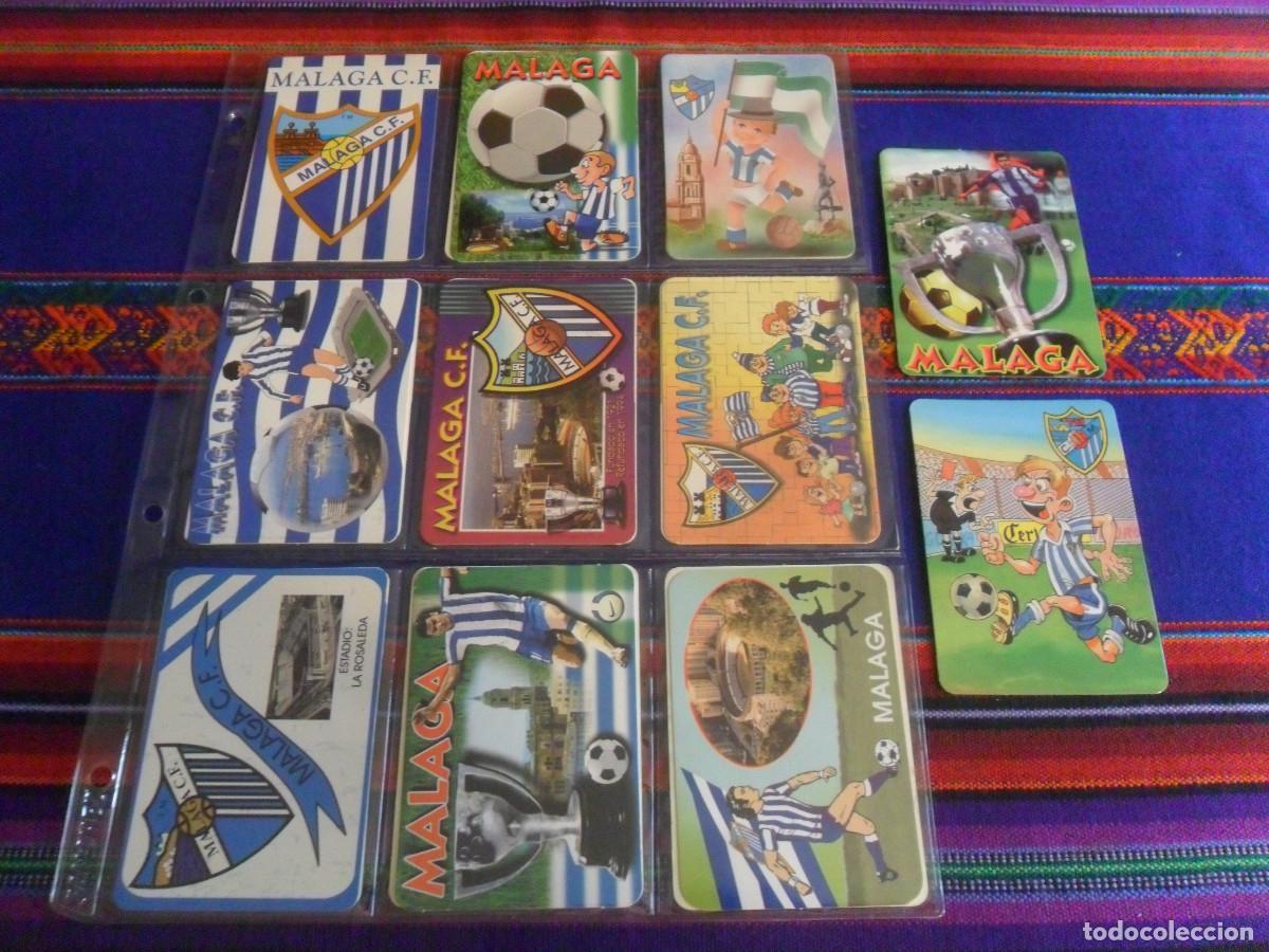 Coleccionismo deportivo: LOTE 11 CALENDARIO DE BOLSILLO M&Aacute;LAGA CF TODAS LAS &Eacute;POCAS. DE LUJO. ENTRA Y MIRA.