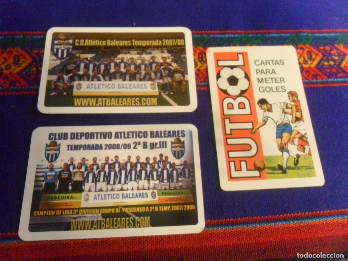Coleccionismo deportivo: 2 CALENDARIO DE BOLSILLO CD ATL&Eacute;TICO BALEARES 2008 2009. REGALO BARAJA CARTAS F&Uacute;TBOL COMAS 1988. BE.