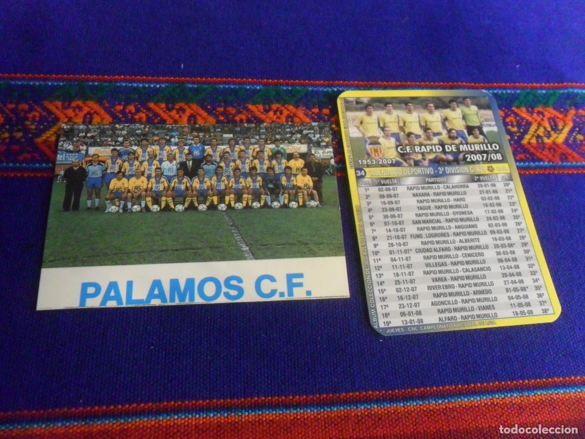 Coleccionismo deportivo: CALENDARIO DE BOLSILLO PALAM&Oacute;S CF 90 91 2&ordf; DIVISI&Oacute;N A, CF RAPID MURILLO 2007 08 3&ordf; GRUPO XVI. RAROS.
