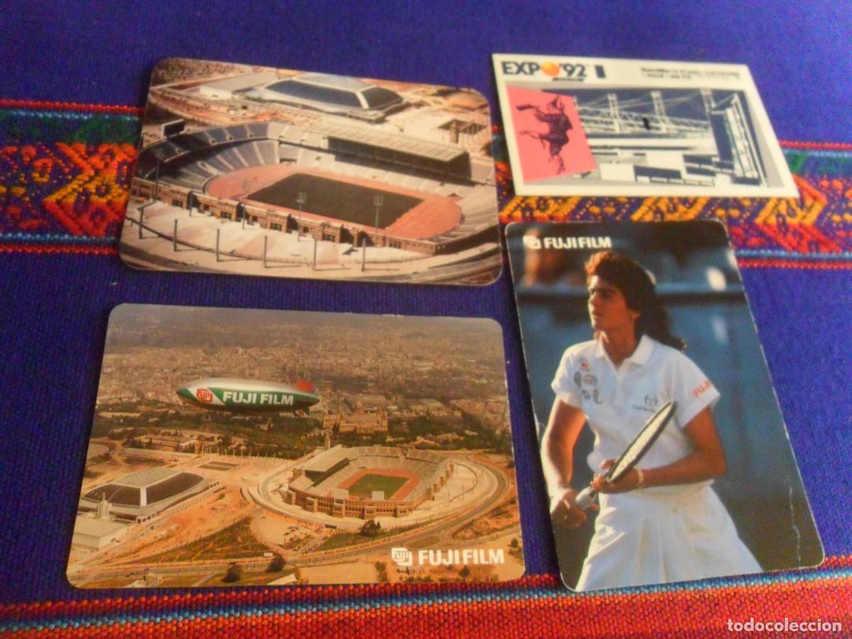 Coleccionismo deportivo: FUJI LOTE 3 CALENDARIO JUEGOS OL&Iacute;MPICOS BARCELONA 92 ESTADIO OL&Iacute;MPICO GABRIELA SABATINI ENTRADA EXPO