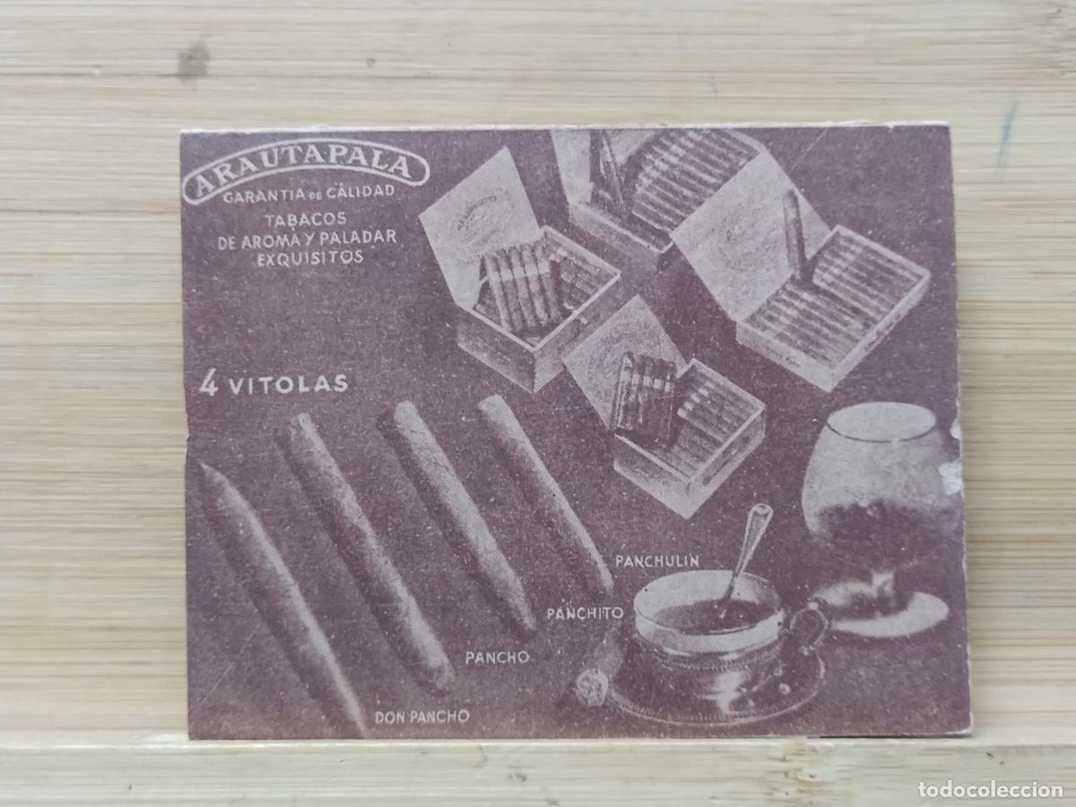 Coleccionismo deportivo: PUBLICIDAD ARAUTA PALA - CALENDARIO FUTBOL CAMPEONATO DE LIGA 1949 1950 - (116.978)
