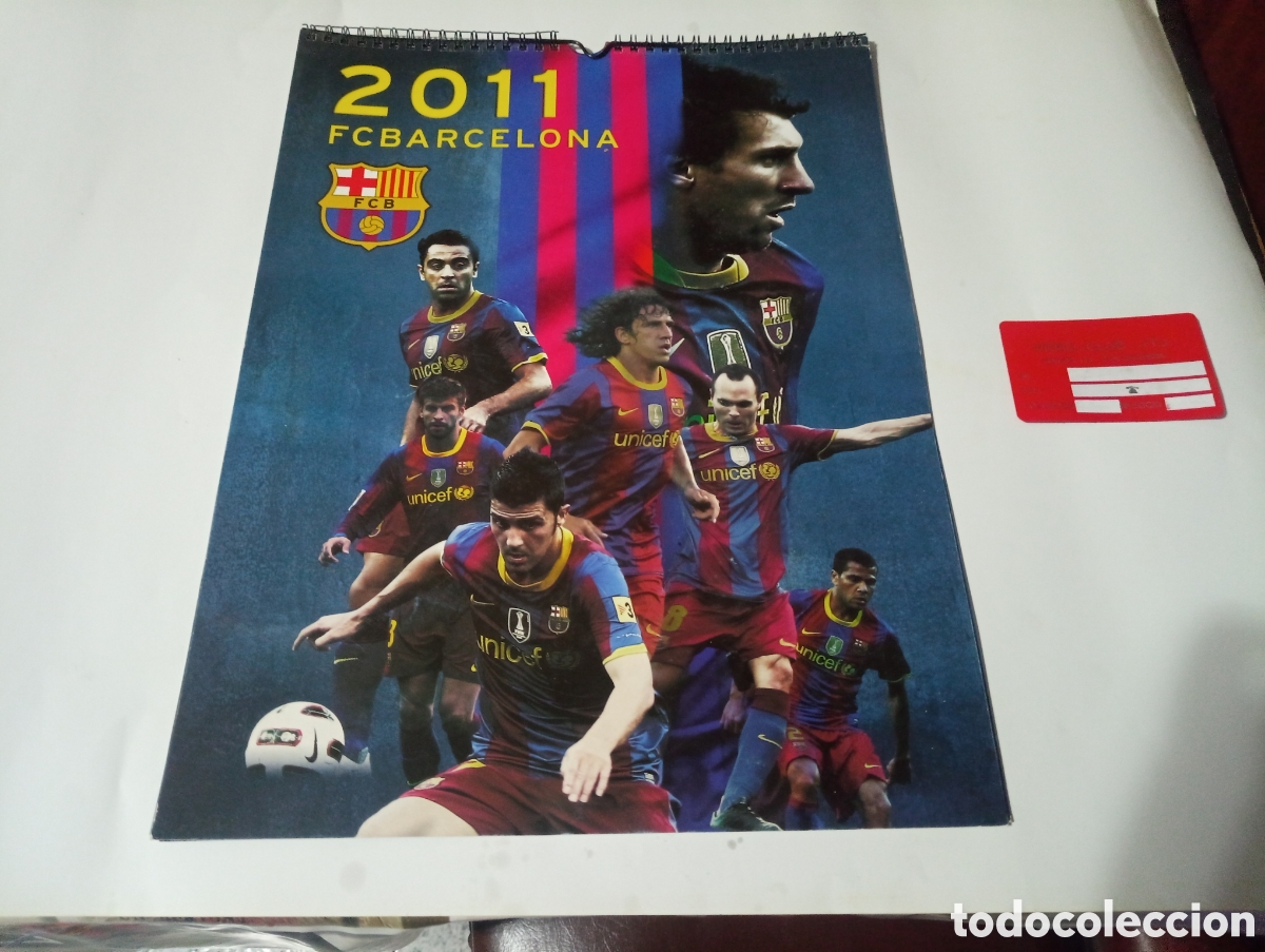 Coleccionismo deportivo: CALENDARIO 2011 FCBARCELONA OFICIAL COMPLETO