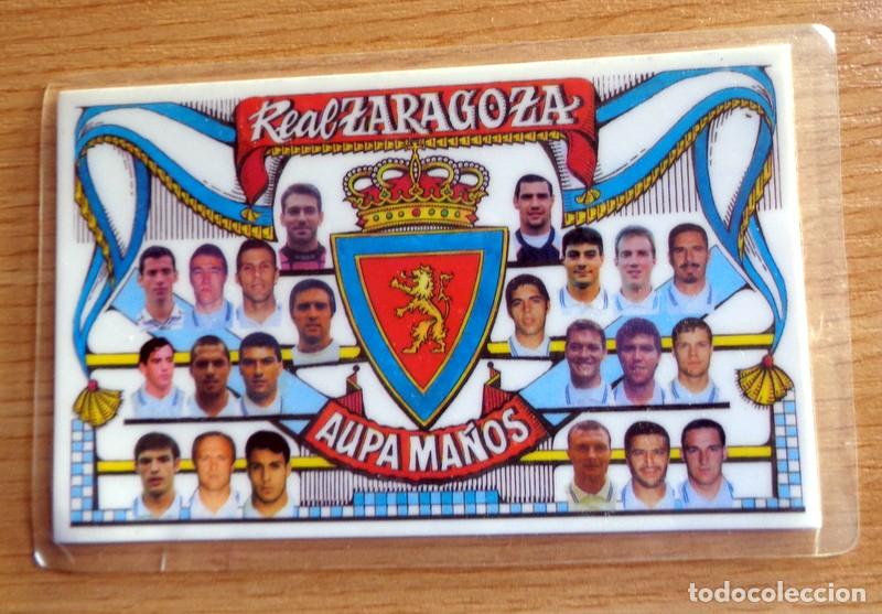 Coleccionismo deportivo: CALENDARIO BOLSILLO ANTIGUO PLASTIFICADO F&Uacute;TBOL A&Ntilde;O 1997 PLANTILLA REAL ZARAGOZA