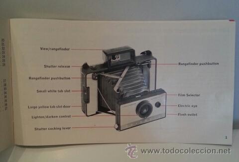 C&aacute;mara de fotos: POLAROID AUTOMATIC 104 LAND CAMERA, CON FLASH, DOCUMENTACI&Oacute;N Y CAJAS ORIGINALES. - Foto 23