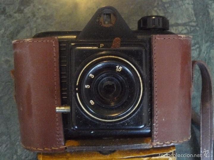 Cámara de fotos: Máquina fotográfica, marca Winar, para colección o decoración, en baquelita negra - Foto 2 - 56273385