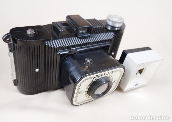 ANCIEN APPAREIL PHOTOS élite fex en l’état avec Son Étui + Le Flash Et