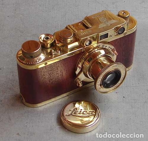 Cámara de fotos: Leica II D Luftwaffe ACABADO DORADO Y MADERA - Foto 2 - 312332633