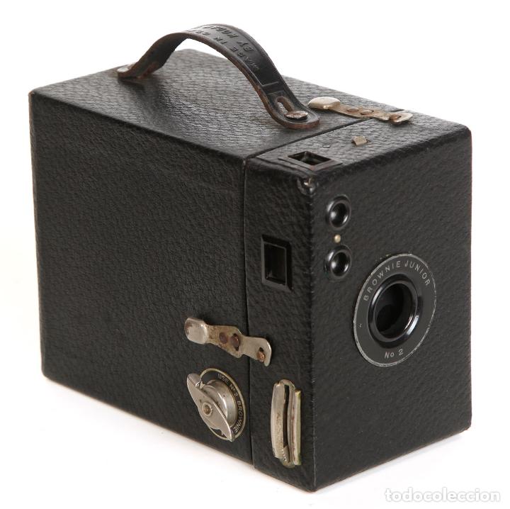 C&aacute;mara de fotos: KODAK n&ordm; 2 BROWNIE JUNIOR &iexcl;CON SU FUNDA ORIGINAL&iexcl;