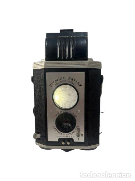 C&aacute;mara de fotos: C&aacute;mara Vintage Brownie Reflex Synchro Model - Foto 4