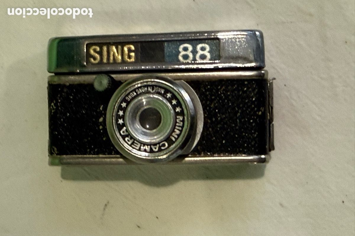 C&aacute;mara de fotos: c&aacute;mara miniatura vintage Sing 88 de colecci&oacute;n.