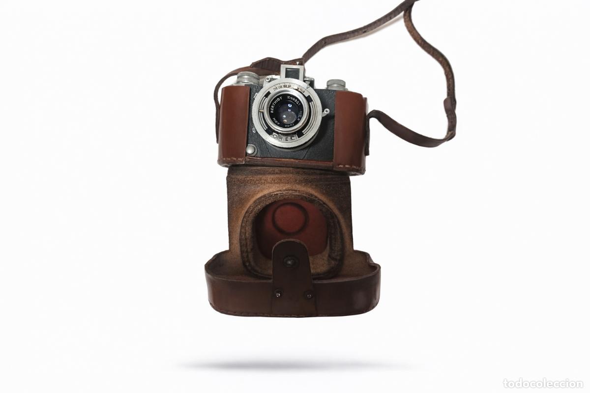 C&aacute;mara de fotos: C&aacute;mara fotogr&aacute;fica vintage con funda de cuero &ndash; Coleccionismo fotograf&iacute;a anal&oacute;gica &ndash; Decoraci&oacute;n retr
