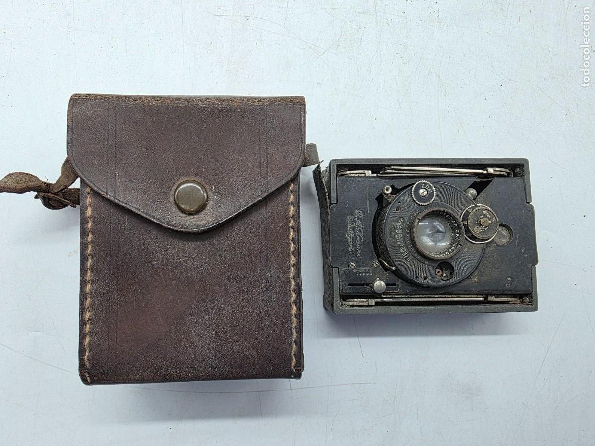 C&aacute;mara de fotos: C&Aacute;MARA FOTOGR&Aacute;FICA ANTIGUA, OBJETIVO GOERZ ( COMPUR ) ESTUCHE ORIGINAL ( VER FOTOS )