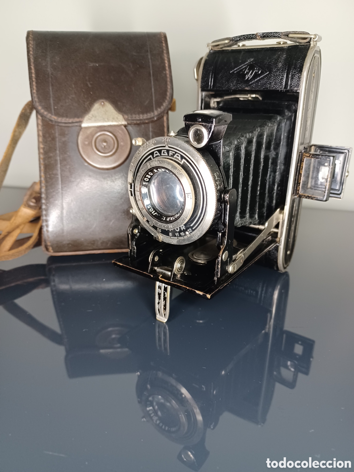 C&aacute;mara de fotos: Agfa Billy Record 6x9 (A&ntilde;os 30) - &Oacute;ptica Limpia - Funda Original