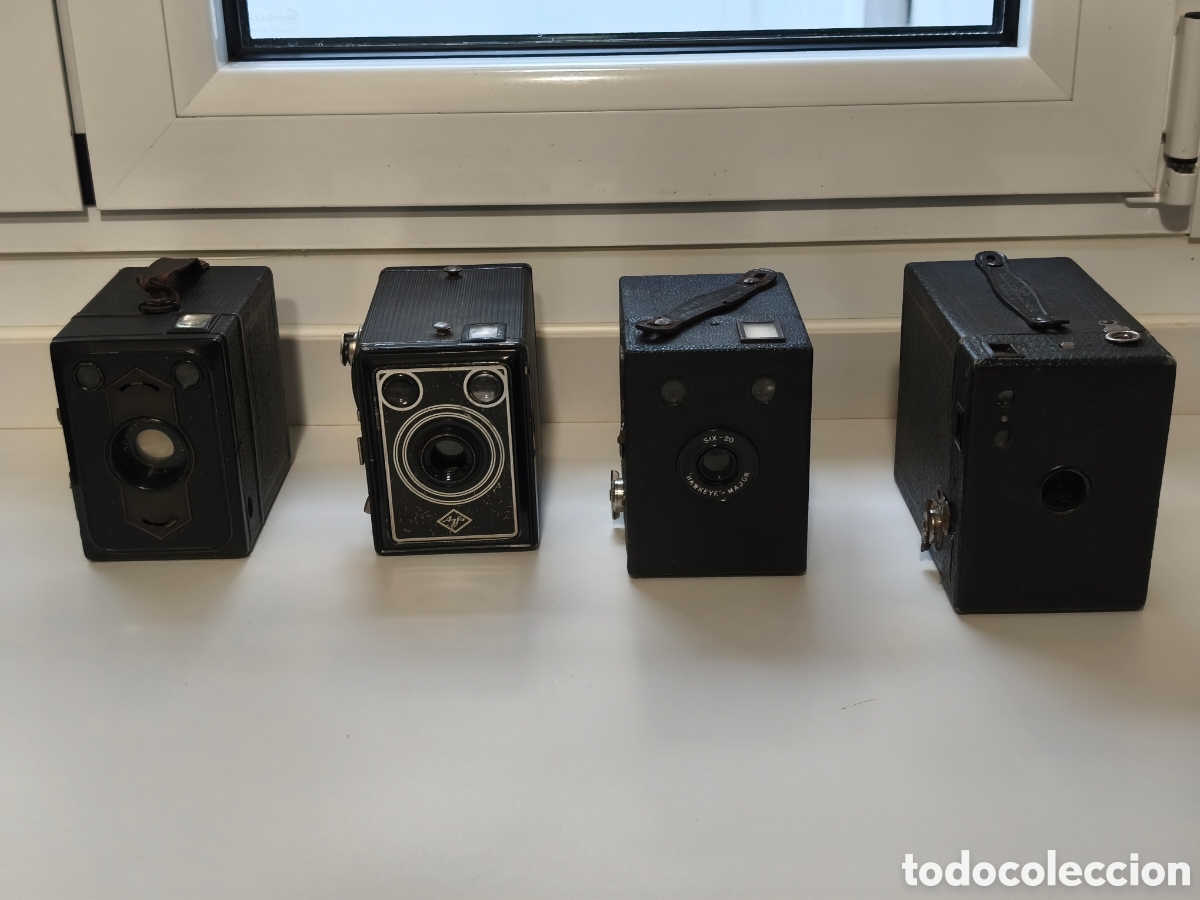 C&aacute;mara de fotos: Lote de 4 c&aacute;maras de caja
