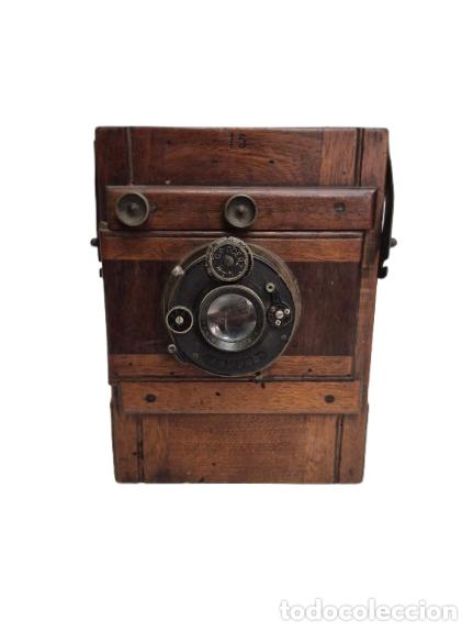 Fotokamera: Antigua Camara Fotografica de Fuelle - C.P. Goerz, Berlin - Madera de Caoba - S.XIX