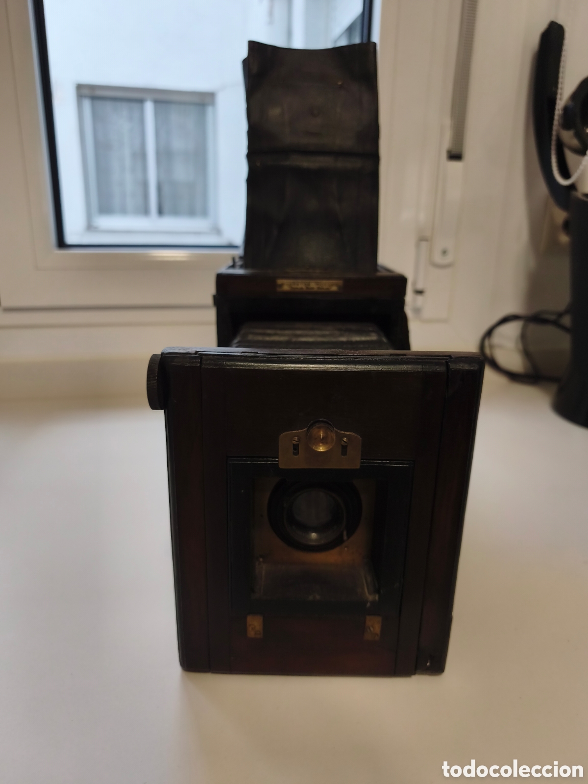 C&aacute;mara de fotos: C&aacute;mara de fuelle y madera Thornton Pickard Duplex Ruby Reflex